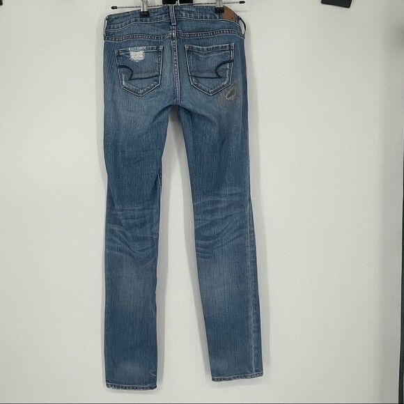 American Eagle stretch distressed patched jeans - Picture 4 of 8